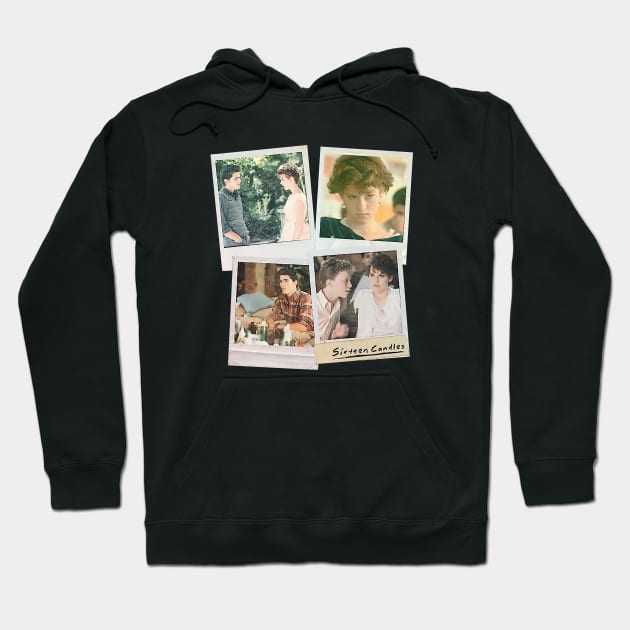 Sixteen Candles Vintage Polaroid Scenes Hoodie by chancgrantc@gmail.com